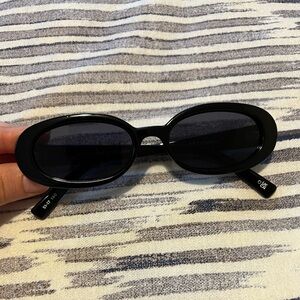 Le Specs Outta Love Black Sunglasses with Case